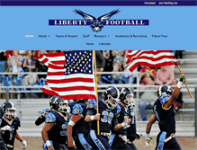 Tablet Screenshot of libertyfalconsfootball.com